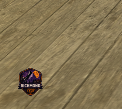 Small Richmond Survival Camp ride audio HUD logo shown in the bottom-left corner